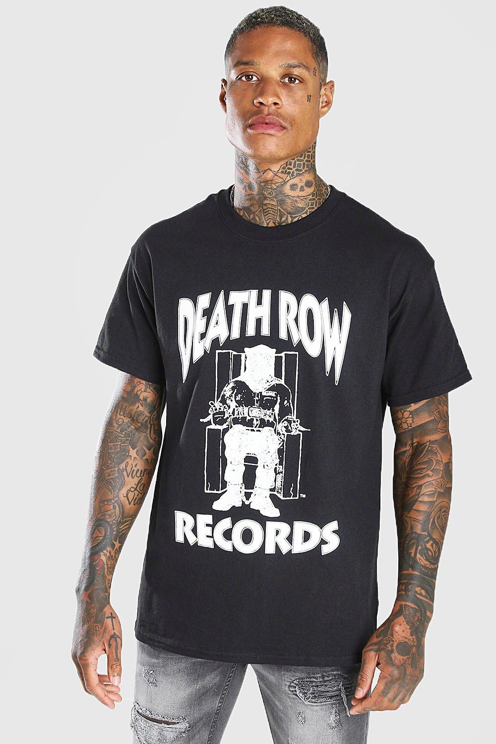 Death Row Records Logo Black Box Reversed T-Shirt Death Row Records Logo Black Box Reversed T-Shirt